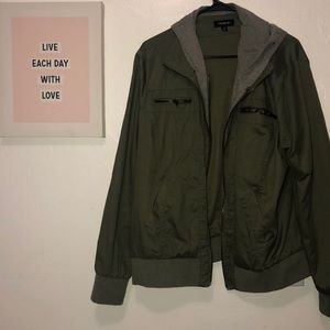 Green army jacket